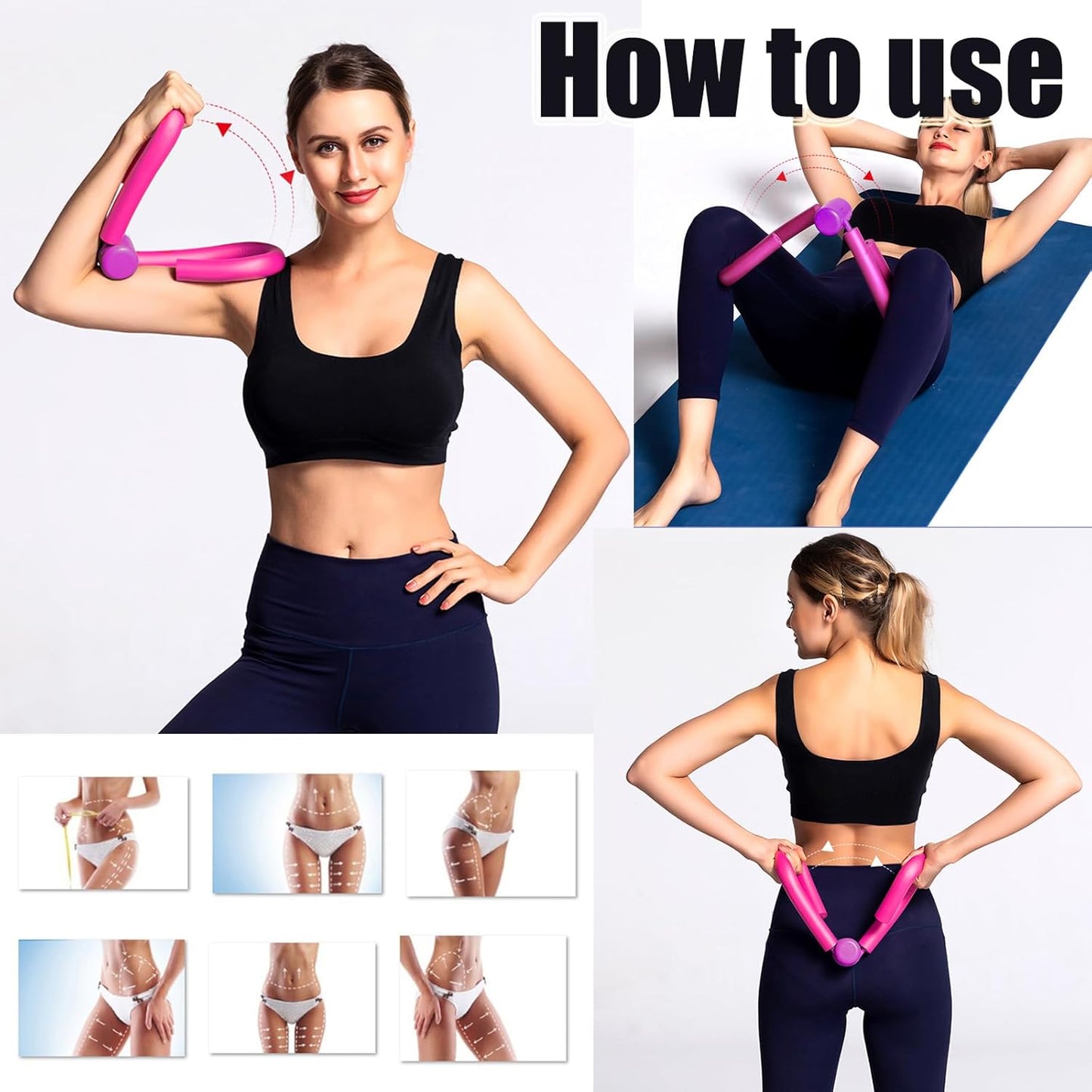 Thigh Exerciser Equipment,Pelvic Floor Trainer,Home Fitness Equipment,Inner Thigh Exerciser Workout,Trimmer Thin Body,Leg Exercise Equipment,Arm Trimmers