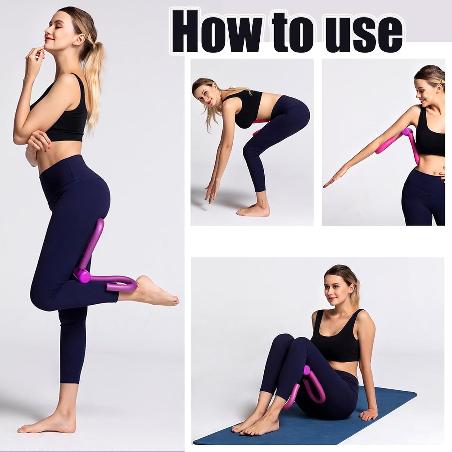 Thigh Exerciser Equipment,Pelvic Floor Trainer,Home Fitness Equipment,Inner Thigh Exerciser Workout,Trimmer Thin Body,Leg Exercise Equipment,Arm Trimmers