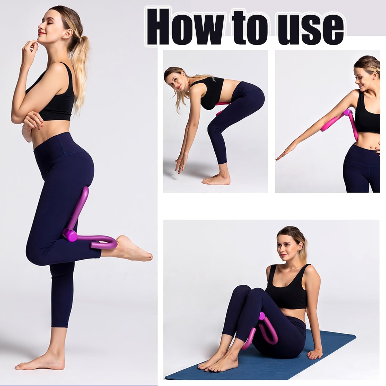 Thigh Exerciser Equipment,Pelvic Floor Trainer,Home Fitness Equipment,Inner Thigh Exerciser Workout,Trimmer Thin Body,Leg Exercise Equipment,Arm Trimmers